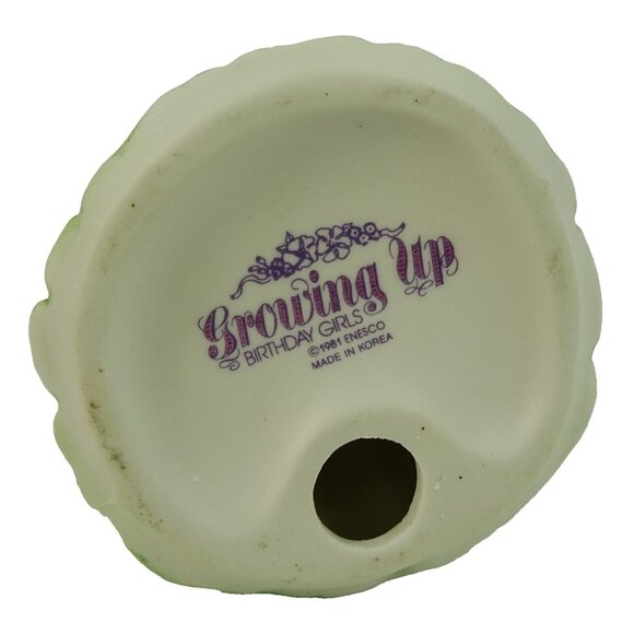 Growing Up Birthday Girls 11 Years Old Birthday Figurine Vintage Enesco 1981 - Picture 6 of 8